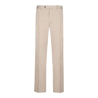 Dell'Oglio Chinos, male, Beige, Size: 2XL Belt-loops Trousers