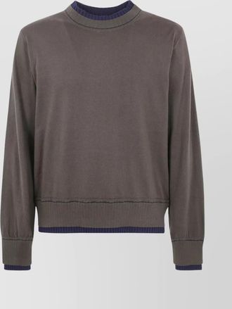 sacai cashmere cotton knit pullover