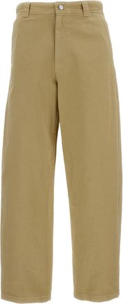 A.P.C. Beige Cotton Chino Trousers with Custom Button Detail