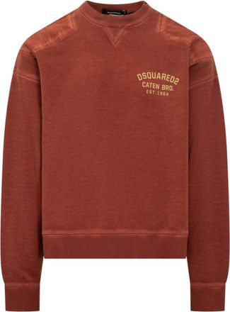 Dsquared2 Red Crew Neck Sweatshirt