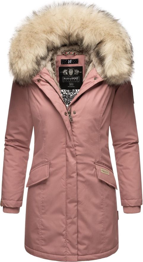 Navahoo Damen Winter Jacke Parka Mantel Winterjacke warm Kunstfell