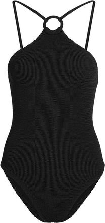 Hunza G Jasmine Hoop Detail Crinkle Swimsuit - Black - One Size