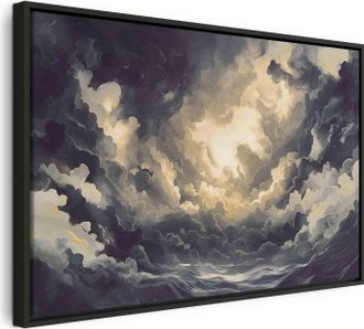 Artgeist Cuadro Decorativo Artgeist Juego De Luces Marco Negro 90x60cm