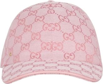 Gucci Gorra de B&eacute;isbol GG Canvas - Accessories - Mujer - Rosa - L