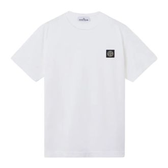 Stone Island 2100027 T-Shirt - Heren - T-shirts - Wit - S - Katoen - Tops
