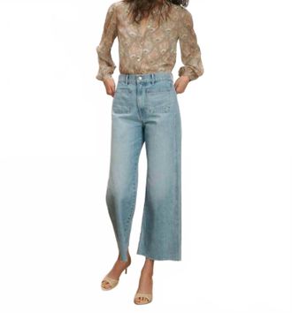 Veronica Beard Ashlynn Long Sleeve Top In Stone Khaki Multi