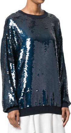 Stella McCartney Blue Sequin Jumper Size XS