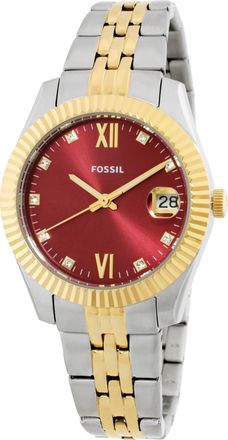 Fossil Scarlette Quartz Red Dial Ladies Watch ES5461