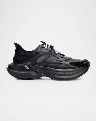 Fendi Men & apos;s F-Light Leather & Mesh Running Sneakers