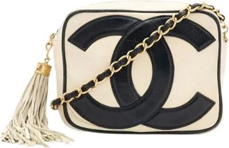 Chanel Pre-owned Borsa a Spalla in Pelle con Catena e Marchio Coco - - Pre-owned - Donna - Beige - ONE SIZE