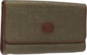 Gucci Pre-owned Canvas gucci-bags - Dames - Vintage Accessoires - Bruin - ONE Size - Vintage