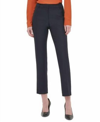 Calvin Klein Twill Slim Leg Pants In Gray/black