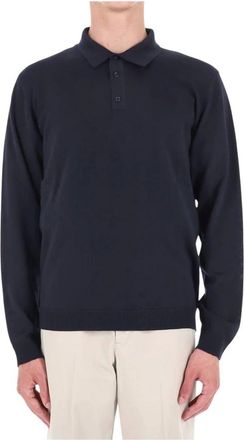 Roberto Collina Polo de lana merino - Knitwear - Hombre - Azul - XL