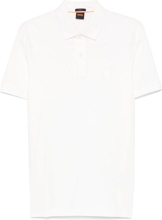 BOSS Polo con ricamo - Bianco
