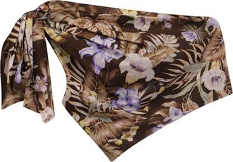 Zimmermann Zimmerman Crop Bodice Top in Brown Cotton