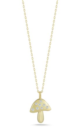 Glaze Jewelry Sterling Silver Mushroom Necklace