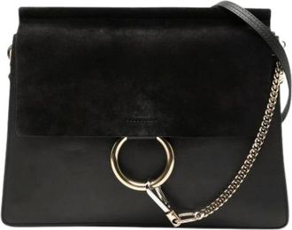 Chlo&eacute; Pre-owned Cross Body Bags, female, Black, Size: ONE SIZE Pre-owned The Faye Crossbody Bag