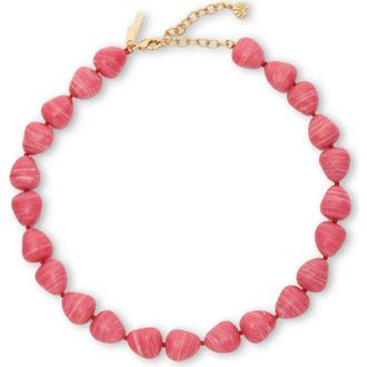 Lele Sadoughi Baroque Collar Necklace in Coral 650 at Nordstrom