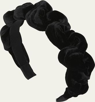 Jennifer Behr Lia Knot Velvet Headband
