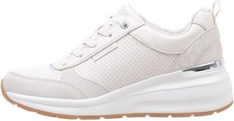 Skechers Womens Billion Subtle Spots Sneaker, Off White Dura Leather/Off White Leopard Tri, 2.5 UK