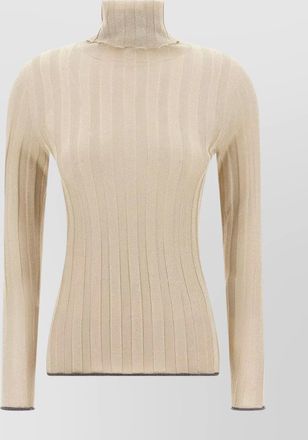 Fabiana Filippi lurex turtleneck knitted top