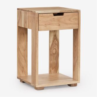 Sklum Pack De 2 Mesitas De Noche 35x35 Cm En Madera Leduc Sklum