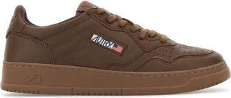 Autry Dark Brown Leather Medalist Sneakers