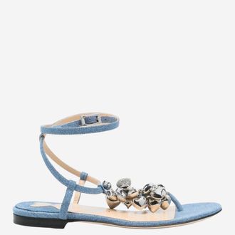 Mach & Mach Blue Ankle Strap Sandals
