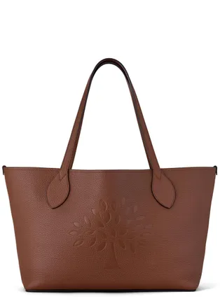 Mulberry Logo Grained Leather Tote bag - Brown - One Size