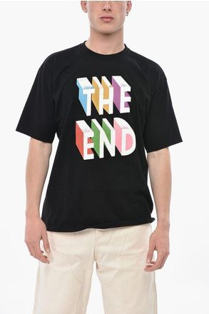 Undercover Cotton Crewneck T-Shirt THE END with Print size Xxl