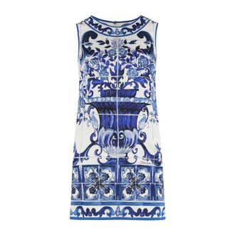 Dolce & Gabbana Dames, Jurken, Veelkleurig, Maat: 2XS Zijde