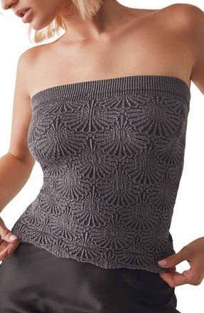 Free People Love Letter Jacquard Tube Top in Black at Nordstrom Rack, Size X-Small/small