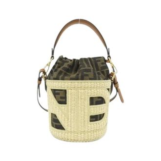 Fendi Pre-owned Canvas Shoulder Bag - Dames - Pre-owned - Beige - Maat: ONE Size