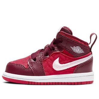 Nike Jordan (TD) Air Jordan 1 Mid SE Red Quilted AV5172-600