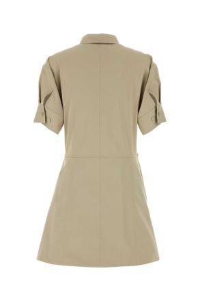 Loewe Gabardine Mini Dress - Beige