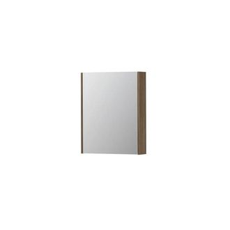 Bernacchini SPK2 Spiegelkast - 60x14x74cm - 1 deur - dubbelzijdige Spiegel - schakelaar en stopcontact - MFC Zuiver eiken