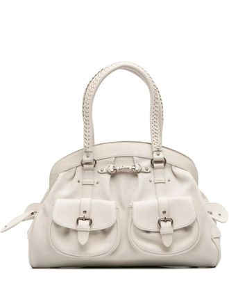 Dior 2007 Large Calfskin My Dior Frame handbag - women - Calf Leather - One Size - White
