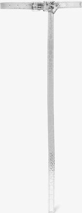Michael Kors Carolyn Metallic Snake Embossed Leather Waist Belt