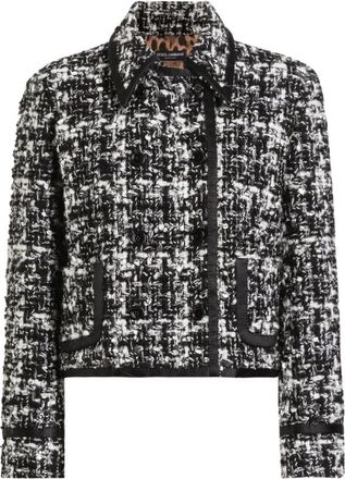 Dolce & Gabbana Tweed Double-Breasted Jassen Grijs - Dames - Blazers - Grijs - L - Tweed - Jassen