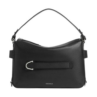 Coccinelle Handbags, female, Black, Size: ONE SIZE Top Handle Handbag