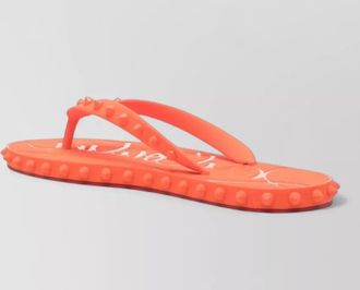 Christian Louboutin loubi studded flat sole open toe sandals