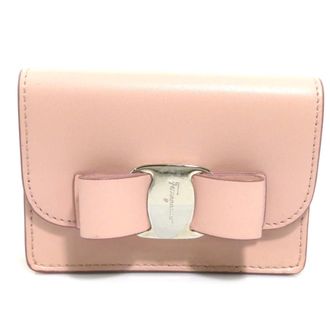 Ferragamo Leather Coin Purse/Coin Case (Pre-Owned)