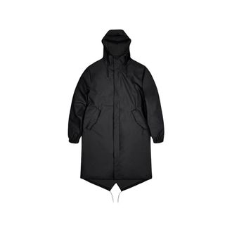 Rains Fishtail-hem Drawstring-hood Parka