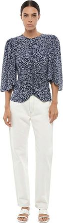 Isabel Marant Blue Crew Neck Top