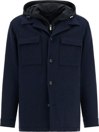 Boggi Milano Giacca-camicia imbottita - Blu