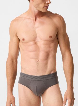 Le 31 Mens Neutral-hued stretch brief TENCEL TM modal organic cotton
