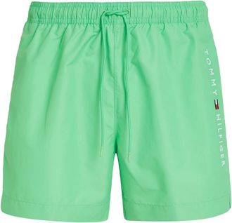 Tommy Hilfiger Mens Green Swim Shorts Medium Drawstring, Green, M