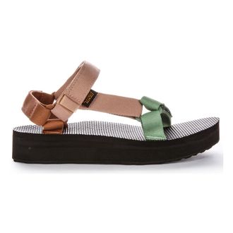 Teva Brown Womens Sandals Midform Platform - female - Teva - Flat Sandals - Multicolor - 4 UK - Shoes
