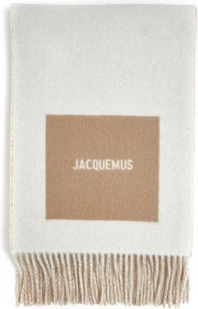 Jacquemus Stijlvolle Sjaal Collectie - Heren - Wintersjaals - Beige - ONE Size - Accessoires