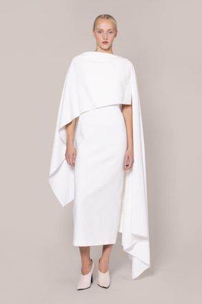 Roksanda Ilincic Demetria Crepe Bridal Dress in Ivory at Nordstrom, Size 10